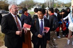 Principal, Teachers and Students from Chinese Sister School visit Thomas Jefferson High School in Dallas, Texas March 2012