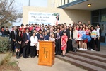 Principal, Teachers and Students from Chinese Sister School visit Thomas Jefferson High School in Dallas, Texas March 2012