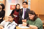 Principal, Teachers and Students from Chinese Sister School visit Thomas Jefferson High School in Dallas, Texas March 2012