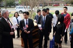 Principal, Teachers and Students from Chinese Sister School visit Thomas Jefferson High School in Dallas, Texas March 2012